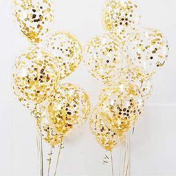 Johra Transparent Balloons Bouquet Combo Golden - Pack of 10-image-65