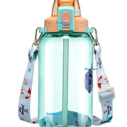 FunBlast Water Bottle with Straw Green - 1200 ml-picture-26
