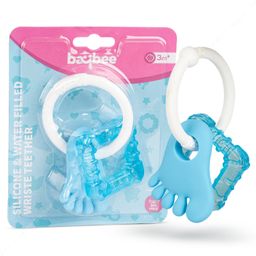 Baybee Wrist Silicone Rattle and Teether for Babies to Soothe Their Gums BPA Free Non Toxic Food Grade Chewing Baby Teether - Blue-12