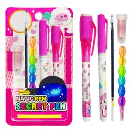 FunBlast Invisible Pen for Kids UV Pen with Invisible Ink -Pink-picture-34