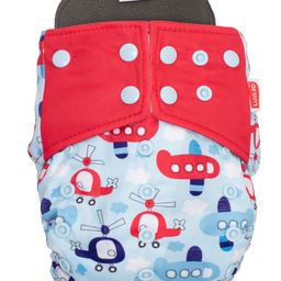 Luv Lap Double Leak Guard Reusable Bamboo Cloth Diaper - Light Blue-17