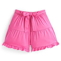 Honeyhap Premium100% Cotton Single Jersey With Bio Finish Solid Color Shorts- Pink-image-35