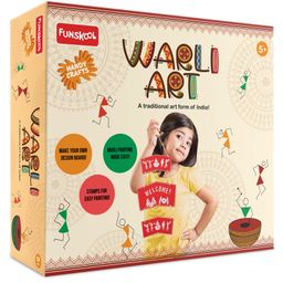 Funskool Handycrafts Warli Art Paint & Stamp DIY Kit - Multicolour-20