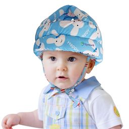 Synlark Baby Safety Helmet Adjustable Size Baby Learn to Walk - Blue-98
