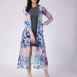MINOS Women Printed Longline Shrug-29