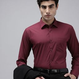 Park Avenue Slim Fit Geometric Printed Formal Shirt-image-22