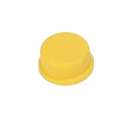 Push Button Cap 12x12x7.3 mm Round Cap For Square Tactile Switch - Yellow - AC021Push Button Cap 12x12x7.3 mm Round Cap For Square Tactile Switch - Yellow - AC021 image 1