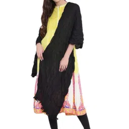 Rangriti Black Cotton Plain Dupatta-image-25