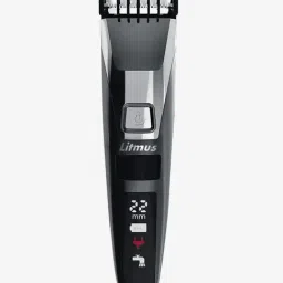 Litmus Stubble Pro DT1100 Cordless Trimmer For Men (Metalic Grey,UV Chrome)-46