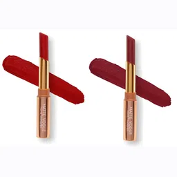 ME-ON Set of 2 Matte Vogue None-Transfer Lipsticks - Shade 02 & 10-10