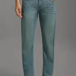 Louis Philippe Blue Cotton Slim Fit Jeans-image-37