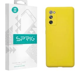 Sprig Liquid Silicone Back Cover for SAMSUNG Galaxy S20 FE (Yellow)-image-90