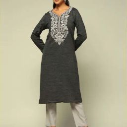 Rangriti Grey Regular Fit Kurta-picture-44