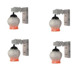 SOMIL Orange Glass Cylinder Printed Wall Lamps-picture-31
