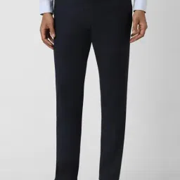 Van Heusen Navy Regular Fit Trousers-image-92