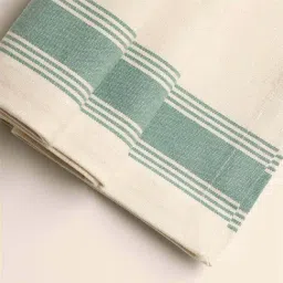 ellementry Beige & Blue Cotton Table Runner - Set of 1-picture-33