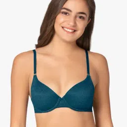 Amante Moss Green Under Wired Padded T-Shirt Bra-picture-37