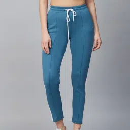 ALCIS Light Blue Slim Fit Trackpants-image-16