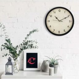 eCraftIndia Designer Round Analog Black Wall Clock-image-97