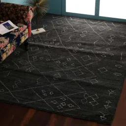 Pequra Black Wool XL Carpet - Set of 1-image-12