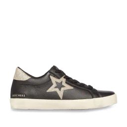 Skechers Women's DIAMOND STARZ - STARRY STEPS Black Gold Lifestyle Lace Up Shoe-image-55