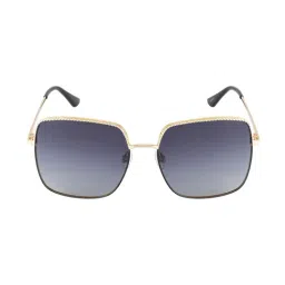 Opium Grey Square Polarized Sunglasses for Women-17