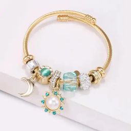 Peora Gold Adjustable Charms Bracelets-image-13