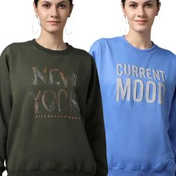 Vimal Jonney Green & Blue Printed Fleece Pullover - Pack of 2-image-52