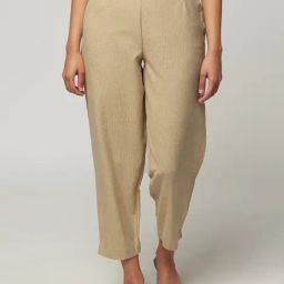 Fabindia Beige Cotton Mid Rise Pants-image-54