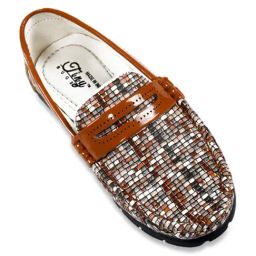 Tiny Bugs Kids Tan & White Casual Loafers-image-31
