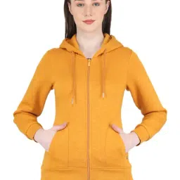 MOCA by Monte Carlo Mustard Regular Fit Hoodie-image-45