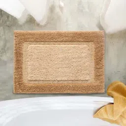 Saral Home Elyesse Beige Microfibre Antiskid & Washable Bath Mat-image-14