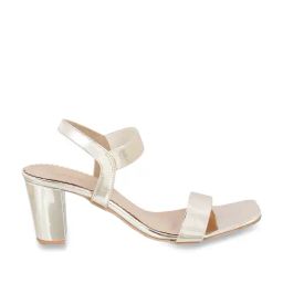 Mochi Women's Gold Ankle Strap Sandals-image-45
