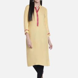 Fabclub Beige Straight Kurta-picture-20