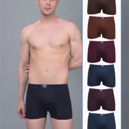 Dollar Lehar Assorted Cotton Regular Fit Trunks - Pack Of 7-picture-18