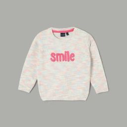 Juniors by Lifestyle Girls Multi Embroidered Sweater-image-4