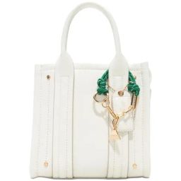 ALDO White Solid Small Satchel Handbag-11
