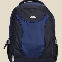Kara Black Unisex Nylon Backpack-image-0