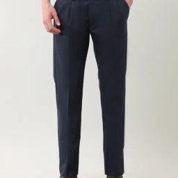 Arrow Blue Regular Fit Trousers-image-66