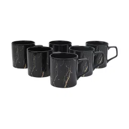 Clay Craft Multicolor Fine Ceramic Coffee Mugs Set of 6 - 210 ml each image 5