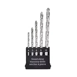 TECHDELIVERS Masonry Drill Bit Set for Concrete and Brick Wall Drilling (Pack of 5 Piece) image 3