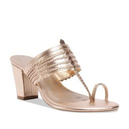 Eridani Women's Shaya Rose Gold Toe Ring Sandals-image-16