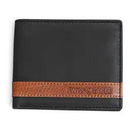 Swiss Eagle Black Animal Effect Leather RFID Secure Bi-Fold Wallet-picture-22