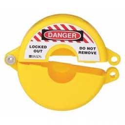 BRADY Gate Valve Lockout Hinged for 2 1/2 inch Max Hand Wheel Dia, 15Y672-87