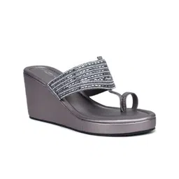 Shezone Wedge Sandals with Laser Cuts-41