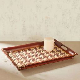 Fabindia Thar Brown Wood Tray-image-41