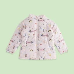 Pantaloons Junior Kids Pink Printed Full Sleeves Jacket-image-78