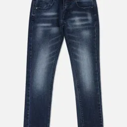 Pepe Jeans Kids Dark Blue Solid Jeans-image-83