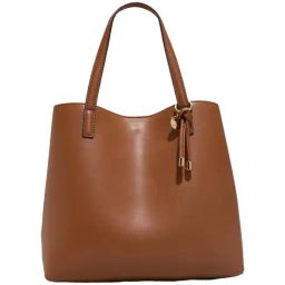 ALDO Brown Solid Large Satchel Handbag-image-49
