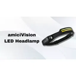 amicivision LED Headlamp With Motion Sensor 4 Mode Type-C Rechargeable For Outdoor Camping Running Cycling image 2